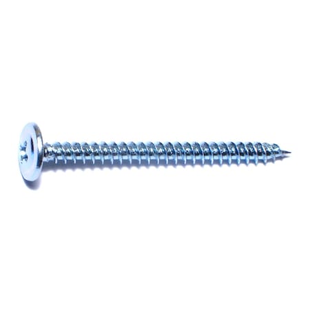 Buildright Sheet Metal Screw, #8 x 2 in, Zinc Plated Steel Truss Head Phillips Drive, 574 PK 51695